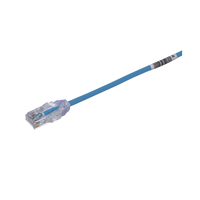 Cable de Parcheo TX6, UTP Cat6, Diámetro Reducido (28AWG), Color Azul, 10 m