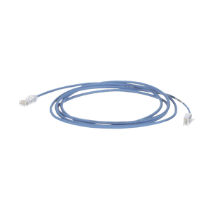 Cable de Parcheo TX6, UTP Cat6, Diámetro Reducido (28AWG), Color Azul, 25ft