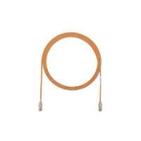 Cable de Parcheo TX6, UTP Cat6, Diámetro Reducido (28AWG), Color Naranja, 3ft