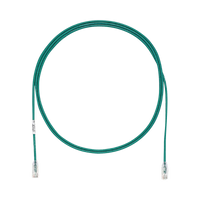 Cable de Parcheo TX6, UTP Cat6, Diámetro Reducido (28AWG), Color Verde, 5ft
