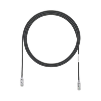 Cable de Parcheo TX6, UTP Cat6, Diámetro Reducido (28AWG), Color Negro, 6ft