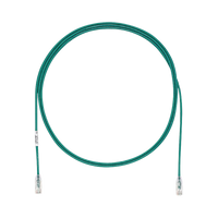 Cable de Parcheo TX6, UTP Cat6, Diámetro Reducido (28AWG), Color Verde, 7ft