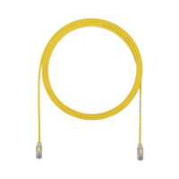 Cable de Parcheo TX6, UTP Cat6, Diámetro Reducido (28AWG), Color Amarillo, 7ft