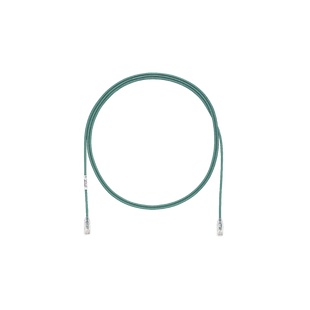 Cable de Parcheo TX6, UTP Cat6, Diámetro Reducido (28AWG), Color Verde, 9 ft