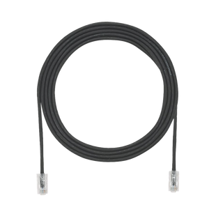 Cable de Parcheo UTP Cat6A, CM/LSZH, Diámetro Reducido (28AWG), Color Negro, 12ft
