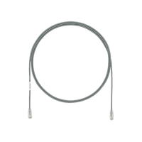 Cable de Parcheo UTP Cat6A, CM/LSZH, Diámetro Reducido (28AWG), Color Gris, 1 ft