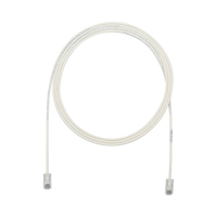 Cable de Parcheo UTP Cat6A, CM/LSZH, Diámetro Reducido (28AWG), Color Blanco Mate, 20ft