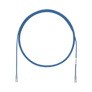 Cable de Parcheo UTP Cat6A, CM/LSZH, Diámetro Reducido (28AWG), Color Azul, 26 ft