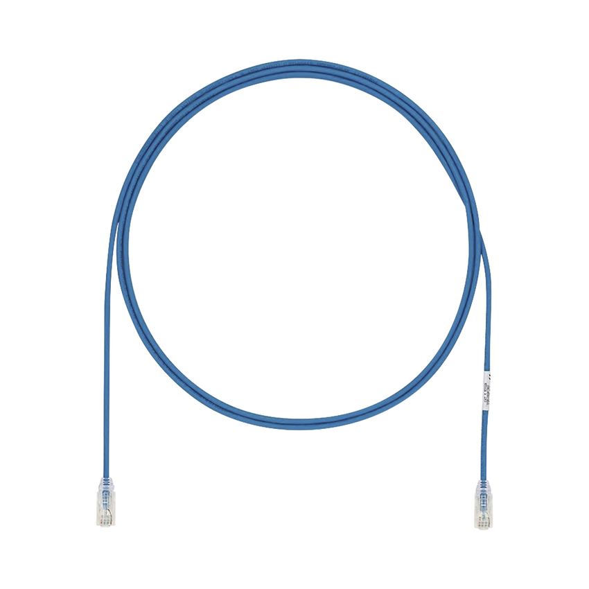 Cable de Parcheo UTP Cat6A, CM/LSZH, Diámetro Reducido (28AWG), Color Azul, 26 ft
