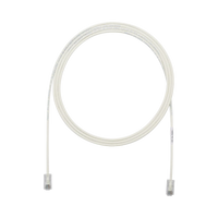 Cable de Parcheo UTP Cat6A, CM/LSZH, Diámetro Reducido (28AWG), Color Blanco Mate, 30 ft