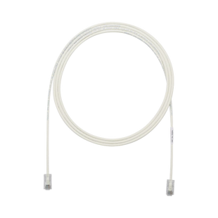 Cable de Parcheo UTP Cat6A, CM/LSZH, Diámetro Reducido (28AWG), Color Blanco Mate, 30 ft