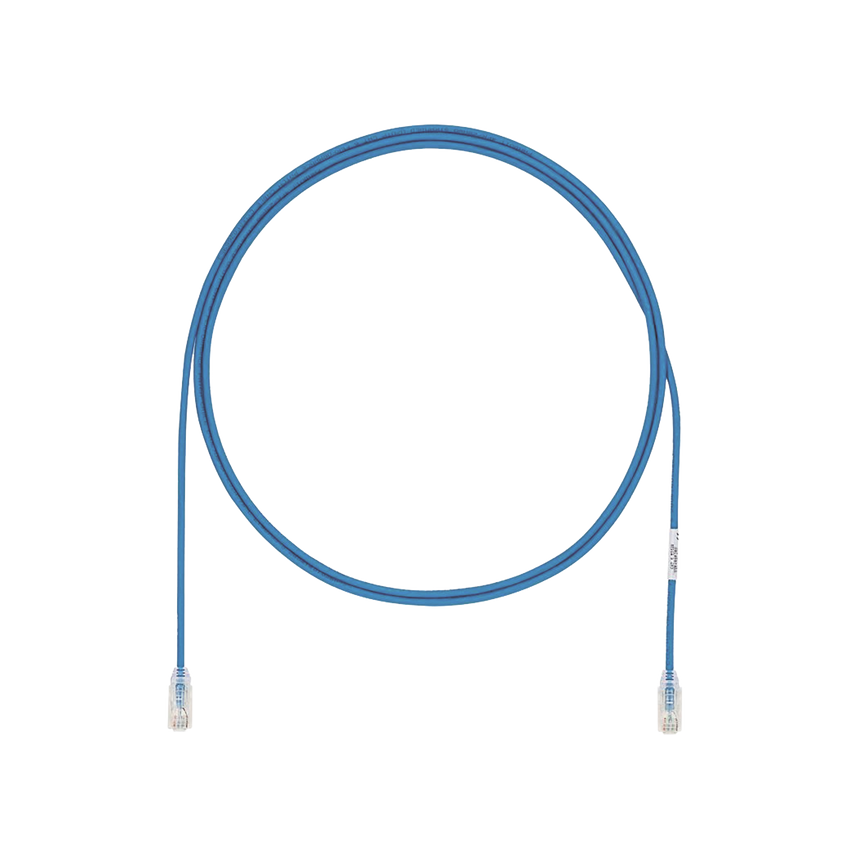 Cable de Parcheo UTP Cat6A, CM/LSZH, Diámetro Reducido (28AWG), Color Azul, 3 m.