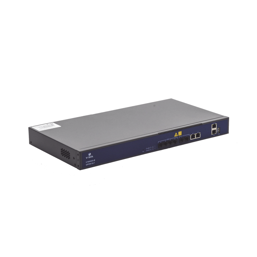 OLT de 4 puertos GPON con 4 puertos Uplink (2 puertos Gigabit Ethernet + 2 puertos Gigabit Ethernet SFP) , hasta 512 ONUS,