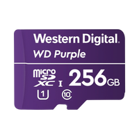 Memoria microSD de 256 GB PURPLE, Especializada Para Videovigilancia, 10 VECES MAYOR DURACIÓN, 3 AÑOS DE GARANTIA