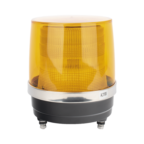 Burbuja Brillante de Larga Vida Útil, Con 150 LEDs, Color Ambar, Domo Ambar, 110 Vca