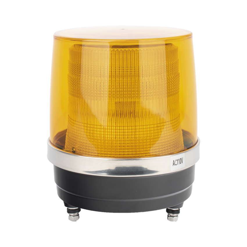 Burbuja Brillante de Larga Vida Útil, Con 150 LEDs, Color Ambar, Domo Ambar, 110 Vca