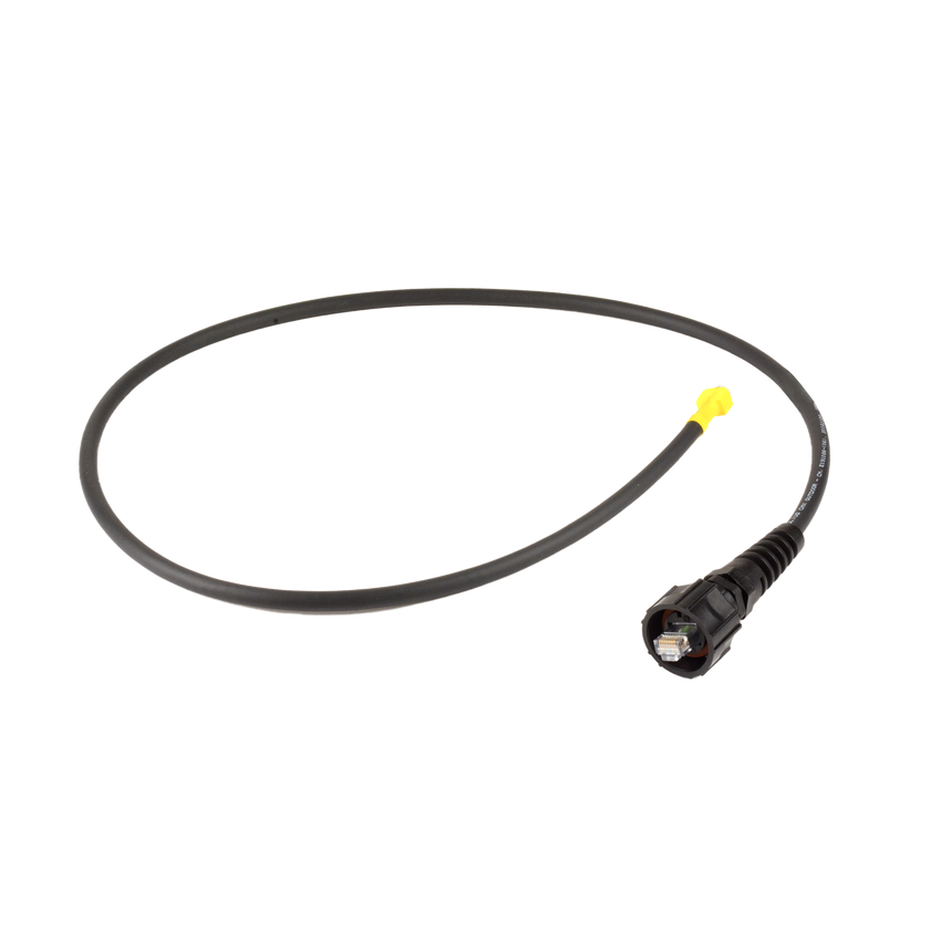 Patch Cord Industrial "Ruggedized" a Plug Modular, Cat6, de 3 ft, Color Negro