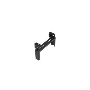 Rack de Distribución Aéreo de 2 Postes PanZone®, Rieles Roscados #12-24, de 4 UR, Color Negro
