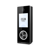 Terminal Facial Min Moe WiFi & PoE con Botón de Llamada / Exterior IP65 / Tarjetas Virtuales Bluetooth con HikConnect Teams / 1000 Rostros y 3,000 Tarjetas MIFARE / HIK-IA