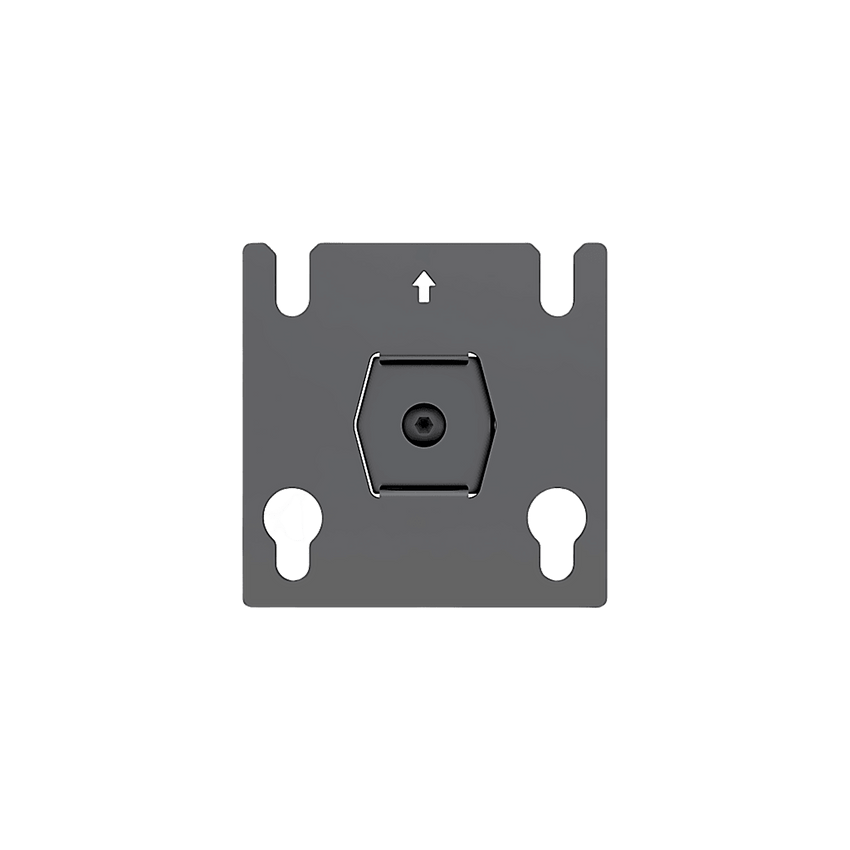 Accesorio - Placa Adaptadora para Panel LED 20 x 20.5 mm | Dimensiones 64 x 64 x 2 mm | Diámetro de Orificio Ø10.3 mm | Separación de Orificios 40 mm.