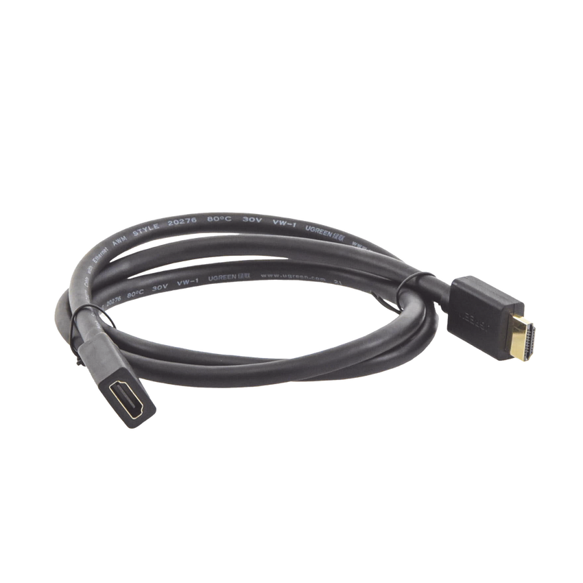 Cable Extensor HDMI de 1 Metro (3.28 Pies) / 4K@60Hz / 3D / HDR / Macho a Hembra / N�cleo de Cobre Esta�ado / Transmisi�n Estable