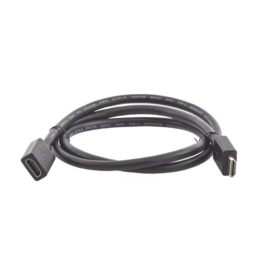 Cable Extensor HDMI de 1 Metro (3.28 Pies) / 4K@60Hz / 3D / HDR / Macho a Hembra / N�cleo de Cobre Esta�ado / Transmisi�n Estable