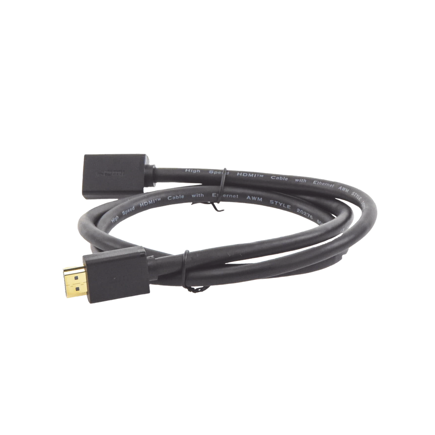 Cable Extensor HDMI de 1 Metro (3.28 Pies) / 4K@60Hz / 3D / HDR / Macho a Hembra / N�cleo de Cobre Esta�ado / Transmisi�n Estable