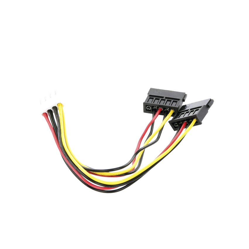 Cable Doble de Corriente SATA / Compatible con DVR´s epcom y HIKVISION / 15 cm de Longitud