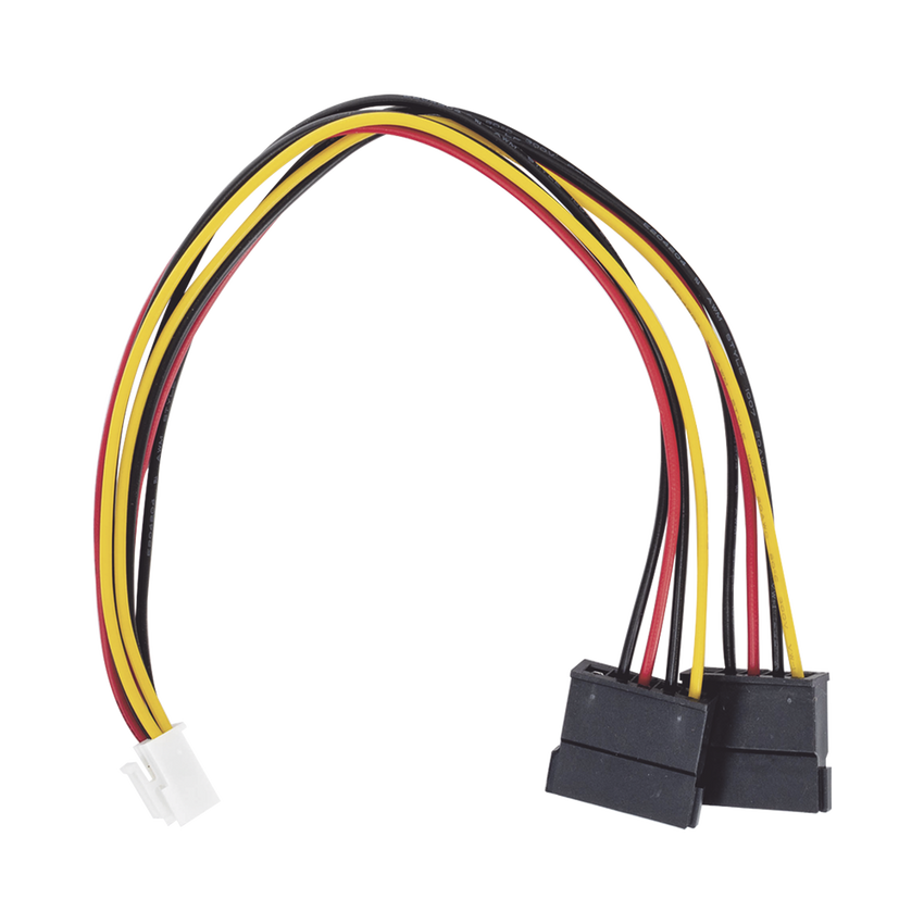 Cable Doble de Corriente SATA / Compatible con DVR's epcom / HIKVISION / 25 cms de Longitud