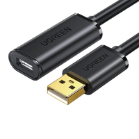 Cable de Extensión Activo USB 2.0 / 10 Metros / Macho-Hembra / Booster individual FE1.1S incorporado / Velocidad de hasta 480 Mbps / Ideal para impresoras, consolas , Webcam, etc.