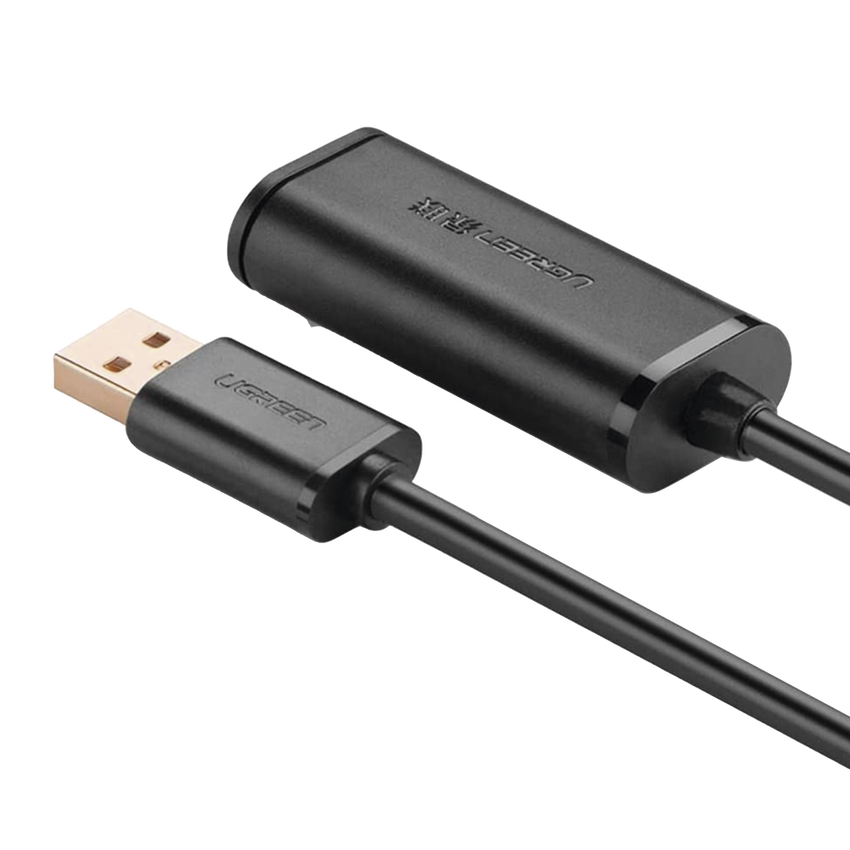 Cable de Extensión Activo USB 2.0 / 10 Metros / Macho-Hembra / Booster individual FE1.1S incorporado / Velocidad de hasta 480 Mbps / Ideal para impresoras, consolas , Webcam, etc.