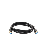 Cable USB-A 3.0 a  USB-A 3.0 / 1 Metro / Macho a Macho / Conector Niquelado / Núcleo de Cobre Estañado / Blindaje Múltiple / Velocidad 5Gbps / No Requiere Controlador / Compatible con USB2.0 Y USB 1.1