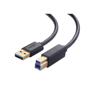 Cable USB-A 3.0 macho a USB-B macho / Ideal para Impresora, Escáner, Pianos, Barras de sonido, etc. / Plug & Play / Compatibilidad Universal / 2 metros