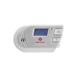 Detector Combo de Combinación de Gases Explosivos: Metano (GN), Propano (LP) y Monóxido de Carbono (CO), Con Pantalla Digital Retroiluminada, 120 Vca y Batería de Respaldo