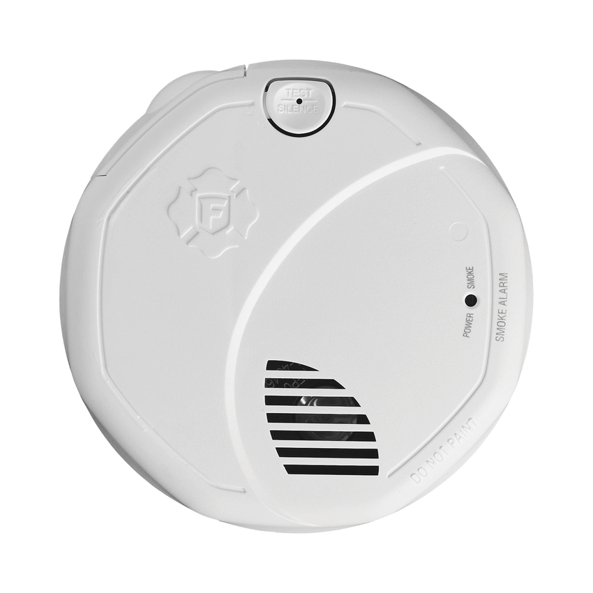 Alarma de Humo con Interconexión Inalámbrica / Advertencia de Voz con Ubicación / Sensor Fotoeléctrico / Baterías AA Reemplazables / 85 dB a 10 pies / Rango de Temperatura 4.4°C a 37.8°C / Cumple UL217