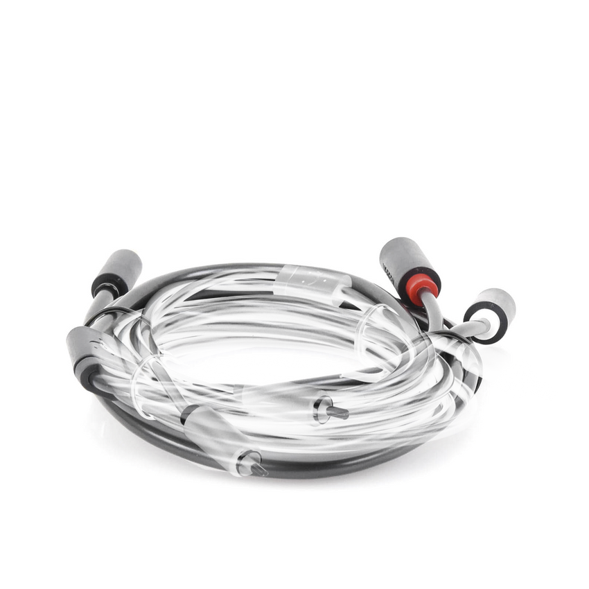 Cable Adaptador de 3.5mm Macho a 2 RCA Macho / 3 Metros (9.84 Pies) / Color Gris / Blindaje M�ltiple / ABS / Alta Calidad