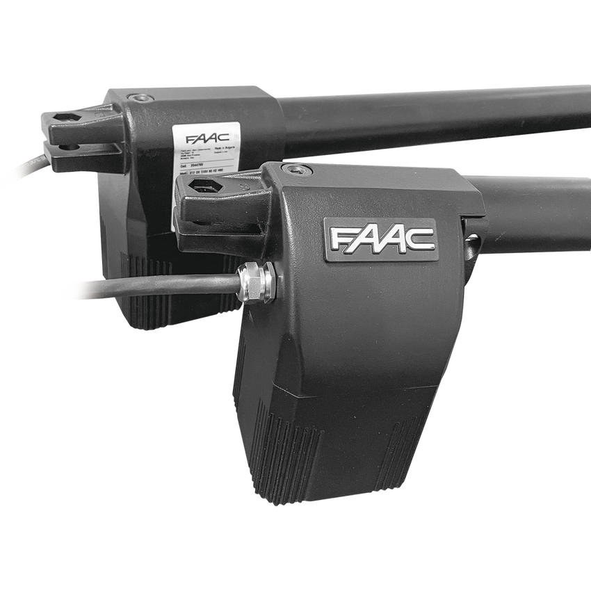 Kit de Operadores Abatibles FAAC 412 Para Puertas de 3 Metros y hasta 300 KG / Operadores no Reversibles y Con llave de Desbloqueo Manual
