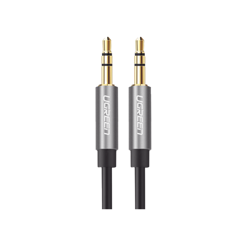 Cable Auxiliar 5 Metros / Conector 3.5mm a 3.5mm / Macho a Macho / Cubierta de TPE / Carcasa de Aluminio / Color Negro