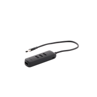 HUB USB-A 3.0 4 en 1 | 4 Puertos USB-A 3.0 (5Gbps) | Cable de 25 cm | Indicador Led | Ideal para Transferencia de Datos | Entrada USB-C para alimentar equipos de mayor consumo como discos duros | Color Negro.