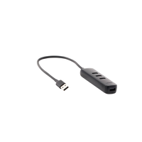 HUB USB-A 3.0 4 en 1 | 4 Puertos USB-A 3.0 (5Gbps) | Cable de 25 cm | Indicador Led | Ideal para Transferencia de Datos | Entrada USB-C para alimentar equipos de mayor consumo como discos duros | Color Negro.