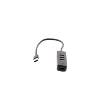 HUB USB-A 3.0 4 en 1 | 4 Puertos USB-A 3.0 (5Gbps) | Cable de 25 cm | Indicador Led | Ideal para Transferencia de Datos | Entrada USB-C para alimentar equipos de mayor consumo como discos duros | Color Negro.