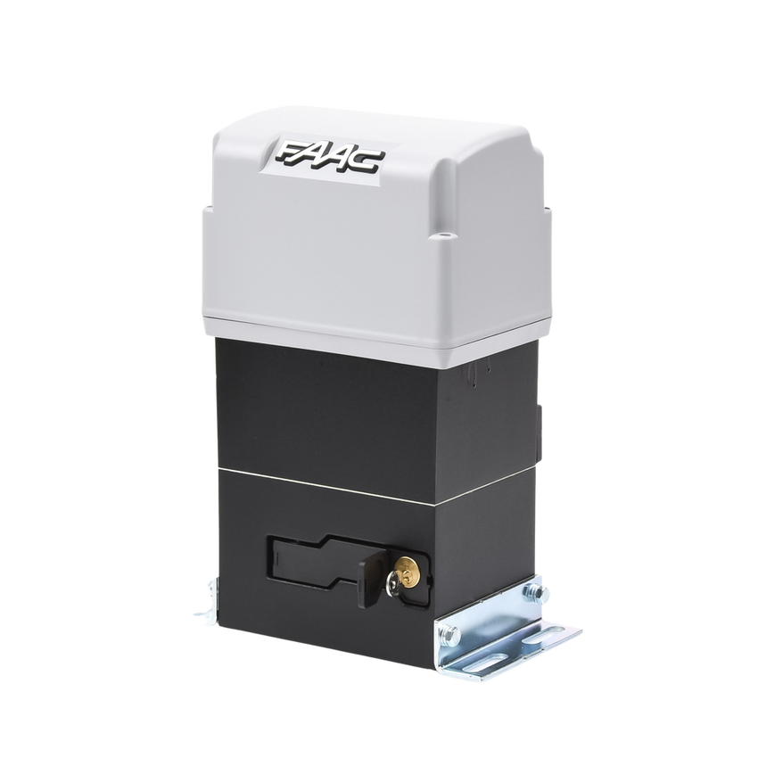 Operador FAAC 844 C de Uso Intensivo Para Puertas Corredizas de 1800 Kg y Hasta 40 Metros / Voltaje de Operación 220V