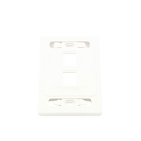 Placa de Pared Modular 10G MAX de 2 Salidas, Color Blanco