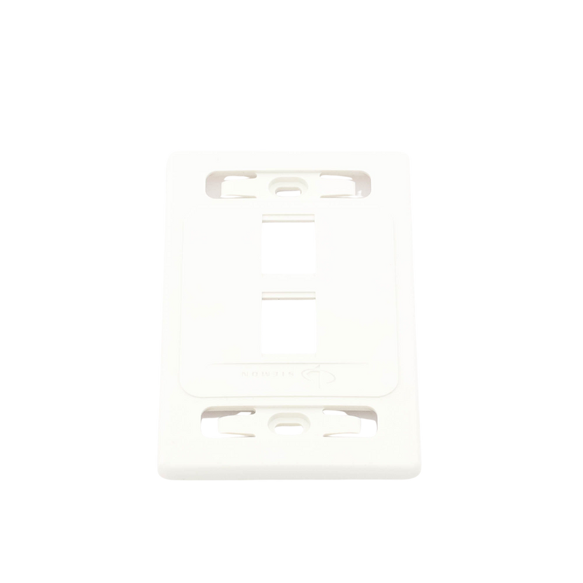 Placa de Pared Modular 10G MAX de 2 Salidas, Color Blanco