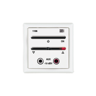 Módulo De Entrada Para Señal De Audio Auxiliar Con Encendido/Apagado Y Regulación De Volume, Color Blanco