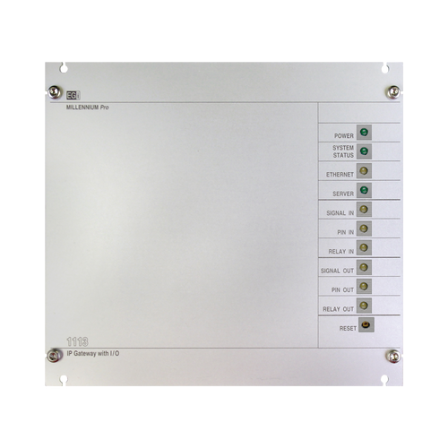 Interfaz Millennium IP para gestión de avisos y música pre-grabados IP con 8 relés IN/OUT