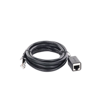 Cable de Extensi�n Cat6 RJ45 F/UTP / Macho a Hembra / 2 Metros (6.56 Pies) / M�todo de Conexi�n 568B / Velocidad de Transmisi�n 1000Mbps / Ancho de Banda del Canal 250MHz / Caja de Cobre / Negro