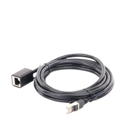 Cable de Extensi�n Cat6 RJ45 F/UTP / Macho a Hembra / 3 Metros (9.84 Pies) / M�todo de Conexi�n 568B / Velocidad de Transmisi�n 1000Mbps / Ancho de Banda del Canal 250MHz / Caja de Cobre / Negro