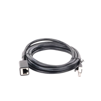 Cable de Extensi�n Cat6 RJ45 F/UTP / Macho a Hembra / 3 Metros (9.84 Pies) / M�todo de Conexi�n 568B / Velocidad de Transmisi�n 1000Mbps / Ancho de Banda del Canal 250MHz / Caja de Cobre / Negro