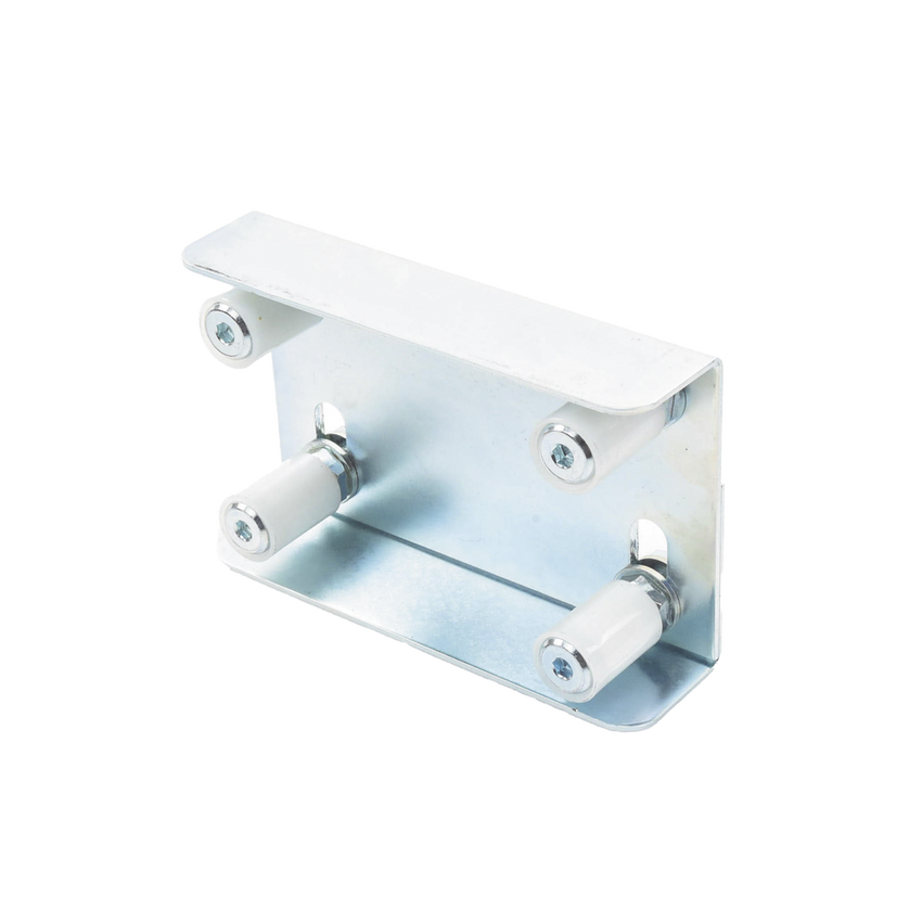 Guia Superior Ajustable Para Puertas Corredizas Con 4 Rodillos de 30 mm